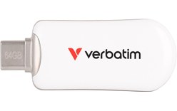 Clé USB-C Verbatim Plectra 64 Go - Blanc - USB 3.2