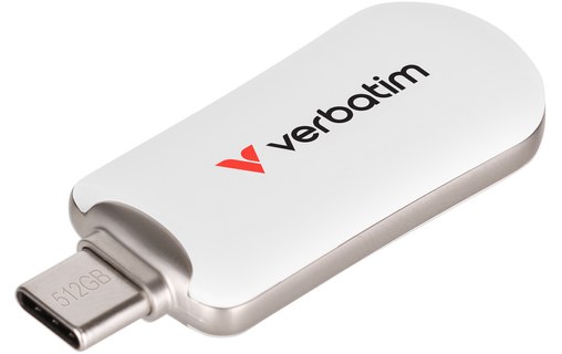 Clé USB-C Verbatim Plectra 512 Go - Blanc - USB 3.2