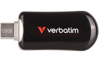 Clé USB-C Verbatim Plectra 128 Go - Noir - USB 3.2