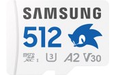 Carte microSDXC Samsung PRO Plus Sonic The Hedgehog 512 Go avec adaptateur SD
