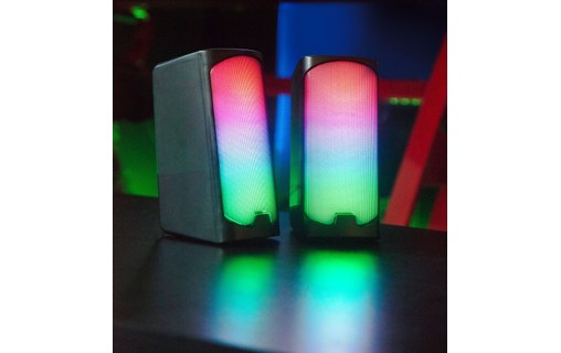 Enceinte PC Speedlink Tonos RGB, Noire - Bluetooth