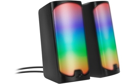 Enceinte PC Speedlink Tonos RGB, Noire - Bluetooth