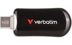 Clé USB-C Verbatim Plectra 64 Go - Noir - USB 3.2