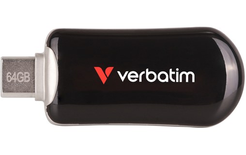 Clé USB-C Verbatim Plectra 64 Go - Noir - USB 3.2
