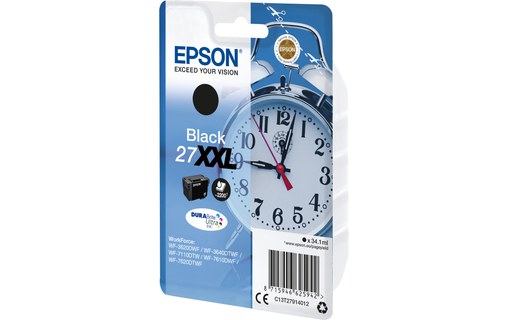 Epson 27 XXL Encre Noire pour WF-7610DWF / WF-3640DTWF