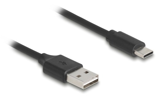 Câble Delock USB-A vers USB-C USB 2.0 - 80 cm - Noir