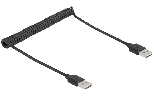 Câble Delock USB-A vers USB-A - 80 cm - Noir