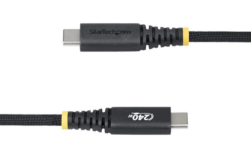 Câble StarTech USB-C vers USB-C verrouillable 240 W USB 2.0 - 2 m - Noir