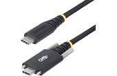 Câble StarTech USB-C vers USB-C verrouillable 240 W USB 2.0 - 3 m - Noir