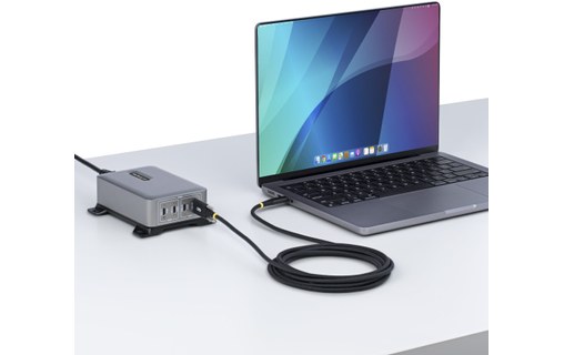 Câble StarTech USB-C vers USB-C verrouillable 240 W USB 2.0 - 2 m - Noir