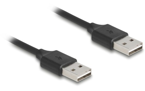 Câble Delock USB-A vers USB-A - 80 cm - Noir