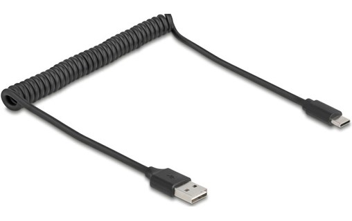 Câble Delock USB-A vers USB-C USB 2.0 - 80 cm - Noir