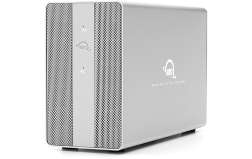 Boîtier RAID OWC Mercury Pro Dual USB-C avec hub USB 3 ports - 2 baies 2,5"/3,5"