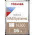 Toshiba N300 16 To - Disque dur 7200 tr/min pour NAS - HDWG51GUZSVA