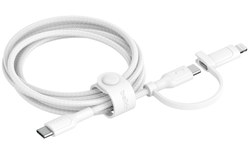 Câble Belkin USB-C vers USB-C / Lightning 60 W USB 2.0 - 1,5 m - Blanc