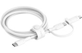 Câble Belkin USB-C vers USB-C / Lightning 60 W USB 2.0 - 1,5 m - Blanc