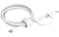 Câble Belkin USB-C vers USB-C / Lightning 60 W USB 2.0 - 1,5 m - Blanc