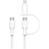 Câble Belkin USB-C vers USB-C / Lightning 60 W USB 2.0 - 1,5 m - Blanc