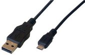 Câble MCL USB-A vers micro-USB-B - 2 m - Noir