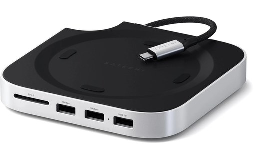 Station d'accueil Satechi USB-C pour Mac mini M4 avec emplacement SSD M.2 NVMe