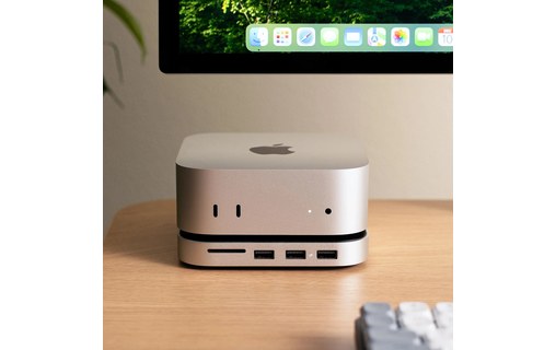 Station d'accueil Satechi USB-C pour Mac mini M4 avec emplacement SSD M.2 NVMe