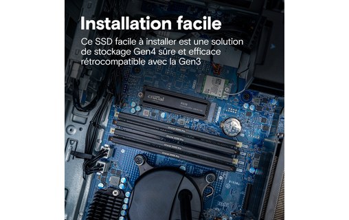 Crucial P310 2 To - SSD M.2 2280 NVMe PCIe 4.0 avec dissipateur