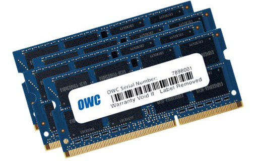 Mémoire RAM OWC 32 Go (4 x 8 Go) DDR3 SO-DIMM 1600 MHz - OWC1600DDR3S32S