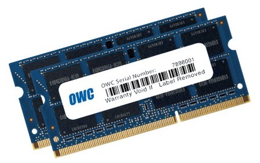 Mémoire RAM OWC 16 Go (2 x 8 Go) DDR3 SO-DIMM 1600 MHz - OWC1600DDR3S16P