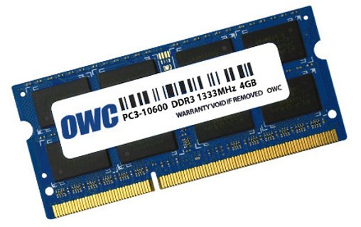 Mémoire RAM OWC 4 Go DDR3 SO-DIMM 1333 MHz - OWC1333DDR3S4GB