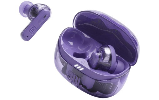 Écouteurs sans fil JBL Tune Beam 2 Ghost Edition, Violet - Bluetooth