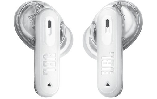 Écouteurs sans fil JBL Tune Beam 2 Ghost Edition, Blanc - Bluetooth