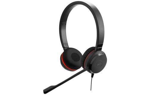 Micro-casque Jabra Evolve 30 II UC Stereo, Noir - USB