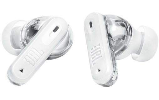 Écouteurs sans fil JBL Tune Beam 2 Ghost Edition, Blanc - Bluetooth