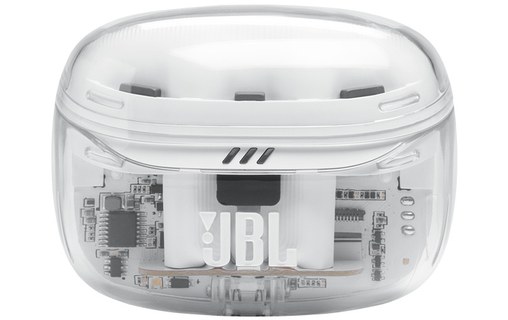 Écouteurs sans fil JBL Tune Beam 2 Ghost Edition, Blanc - Bluetooth