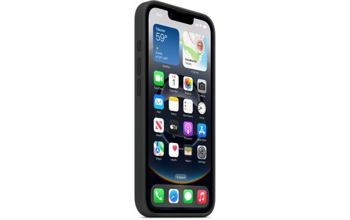 Coque Apple en silicone pour iPhone 16e - Noir