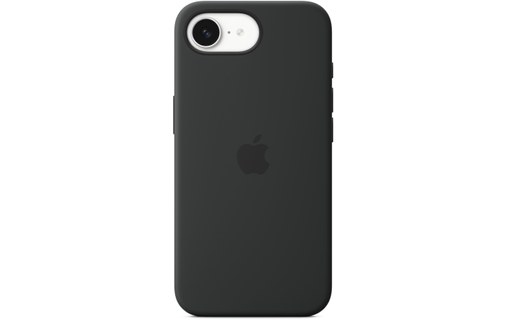 Coque Apple en silicone pour iPhone 16e - Noir