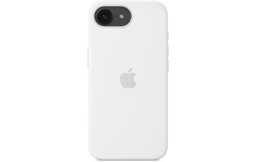 Coque Apple en silicone pour iPhone 16e - Blanc