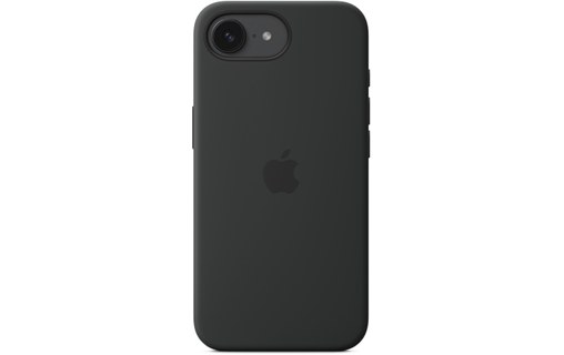 Coque Apple en silicone pour iPhone 16e - Noir