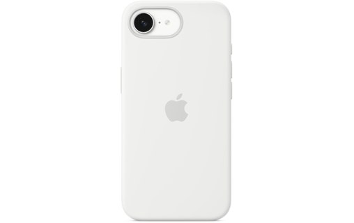 Coque Apple en silicone pour iPhone 16e - Blanc