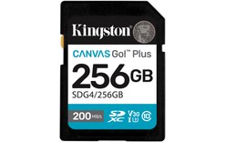 Carte SDXC Kingston Canvas Go Plus Gen4 256 Go, UHS-I, V30