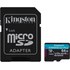 Carte microSD Kingston Canvas Go Plus Gen4 64 Go avec adaptateur SD, UHS-I, V30