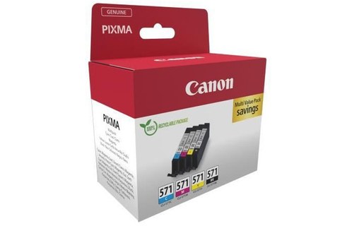 Multipack cartouches d'encre - CANON - CLI-571 Noir/Cyan/Magenta/Jaune