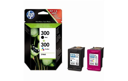 HP 300 pack de 2 cartouches dencre noire/trois couleurs authentiques pour HP Des