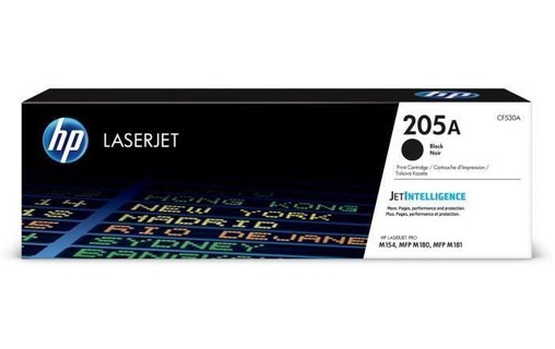 HP 205A toner LaserJet noir authentique CF530A pour HP Color LaserJet Pro M154/M