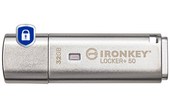 Clé USB Kingston IronKey Locker+ 50 32 Go - Argent - USB 3.2
