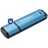 Clé USB Kingston IronKey Vault Privacy 50 256 Go - Bleu, Noir - USB 3.2