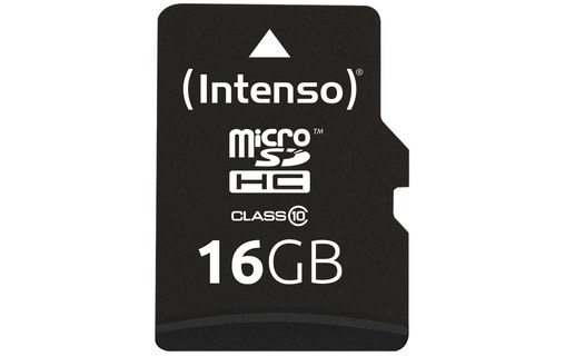 Intenso 16GB MicroSDHC 16Go MicroSDHC Class 10 mémoire flash