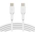 Câble USB-C vers USB-C Power Delivery 18W Résistant 1m Belkin Boost Charge blanc