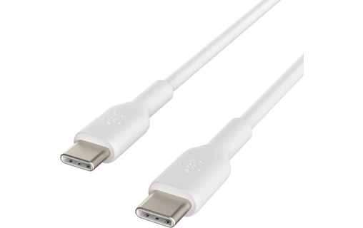 Câble USB-C vers USB-C Power Delivery 18W Résistant 1m Belkin Boost Charge blanc