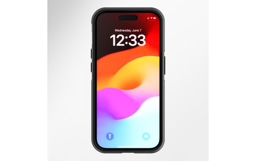 Coque MagSafe pour iPhone 15 Pro Anneau Fonction Support 4Smarts Noir